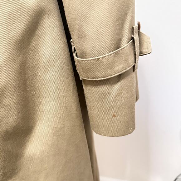 Burberry Heritage Trench Coat Vintage Classic Size 8 Long Vintage 90s Designer - Picture 14 of 16